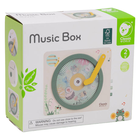 Classic world houten muziekbox