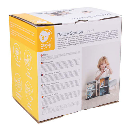 Classic world houten politiebureau speelset voor kinderen.