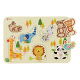 Klasický svět World World Wooden Nick Puzzle Wild Animals, 7st.