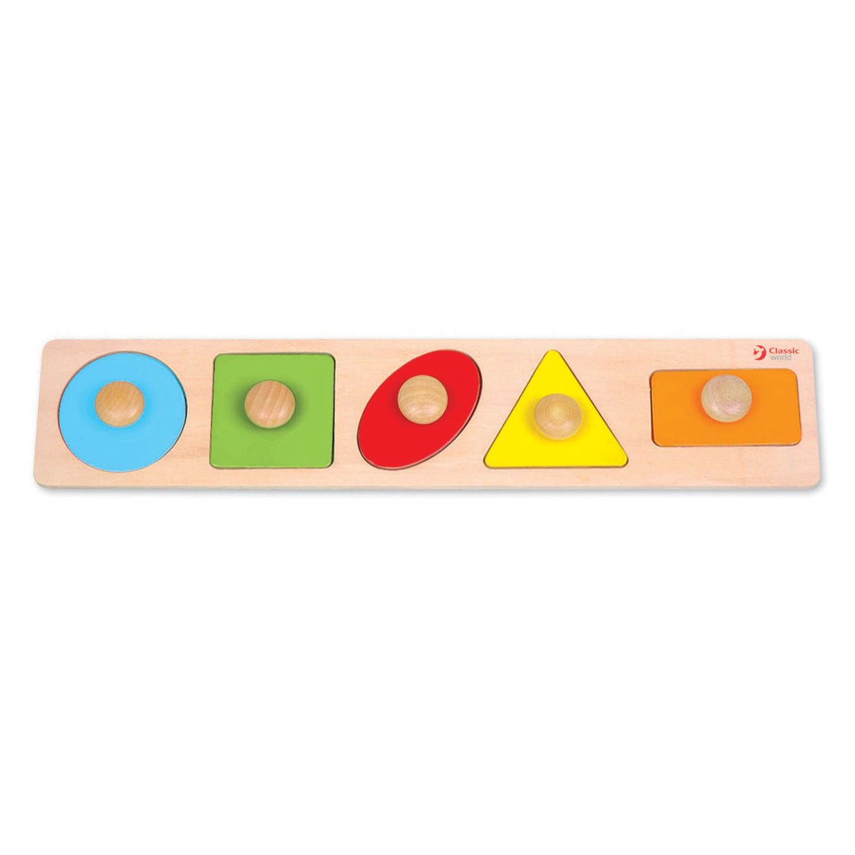 Klasické World Wooden Nick Puzzle Forms, 5st.