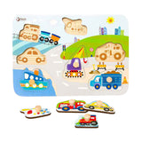 Classic World Holz-Studenpuzzle Verkehr, 8-tlg.