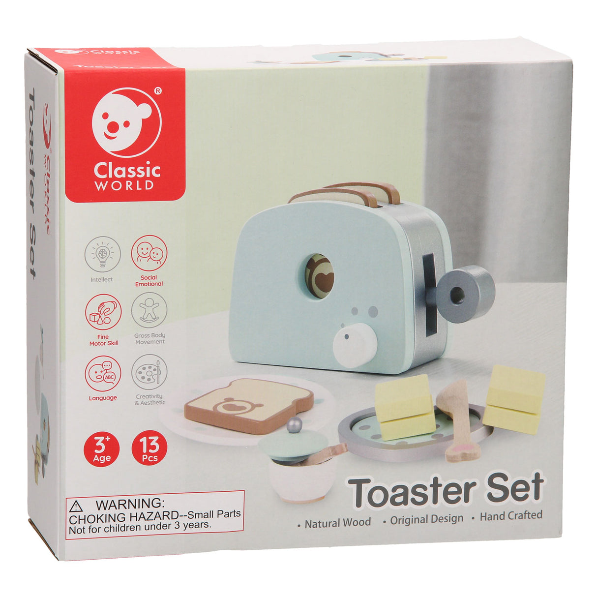 Classic World Holztoaster, 13-tlg.