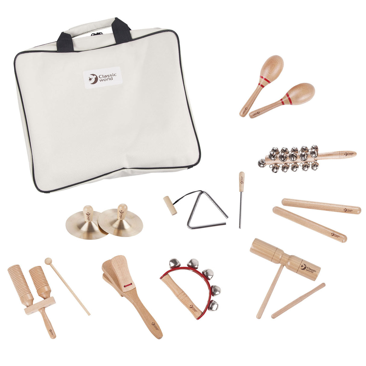 Classic World World World 9 musical instruments with storage bag