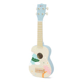 Classic World Holz-Ukulele-Gitarre für Kinder blau – uni
