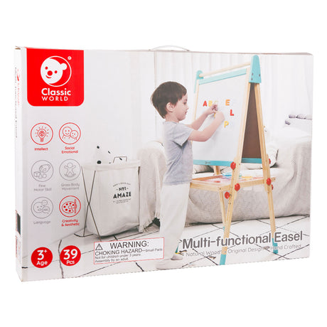 Classic World Holz-Magnet- und Tafel 2in1, 39-tlg.