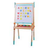 Klassischer Welt -Holzmagnet und Blackboard 2in1, 39dlg.