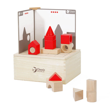 Klassisches Welt-3D-Gehirnpuzzle mit Aufgaben