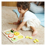 Classic World World Houten Fruit Puzzel Breuken, 22dlg.