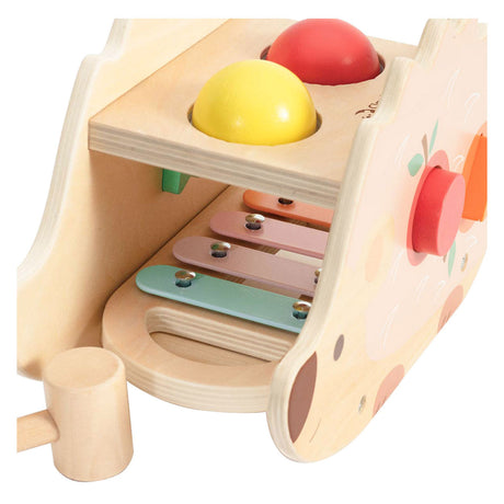 Classic World Hammerbank-Igel aus Holz, 9-tlg.