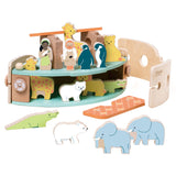 Classic World World Wooden Noah's Ark Bouwset with Animals, 16DLG.