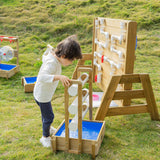 Klassiker Welt Holz Wasser Spieltisch Wasserfall