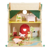 Classic World World Wooden Dollhouse With Garden, 10dlg.