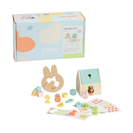Klassische Baby-Hallo-Spielzeugkiste für 12–18 Monate