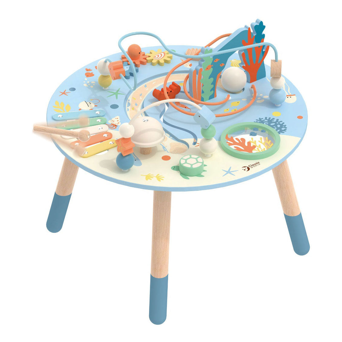 Klassisk World World Wood Activity Table Underwater World, 3dlg.