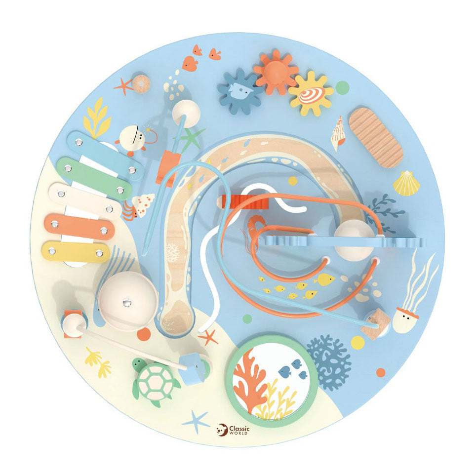 Klassisk World World Wood Activity Table Underwater World, 3dlg.