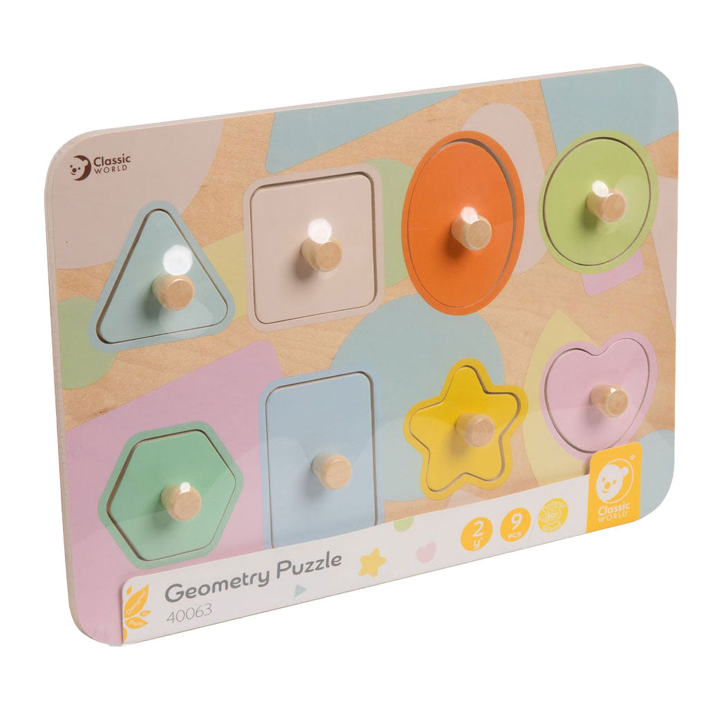 Classic World Holz-Studenpuzzle-Formen, 8-tlg.