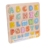 Klassisches Welt-Alphabet-Puzzle aus Holz, Lernspielzeug, 27 Teile.