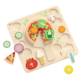 Classic World Holzformpuzzle Pizza, 22-tlg.