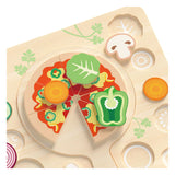 Classic World Holzspielzeug Formpuzzle Pizza 22 Teile pädagogisch.