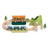 Classic World Holzeisenbahn-Spielset, 40-teilig.