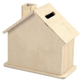 Wooden Piggy Bank House