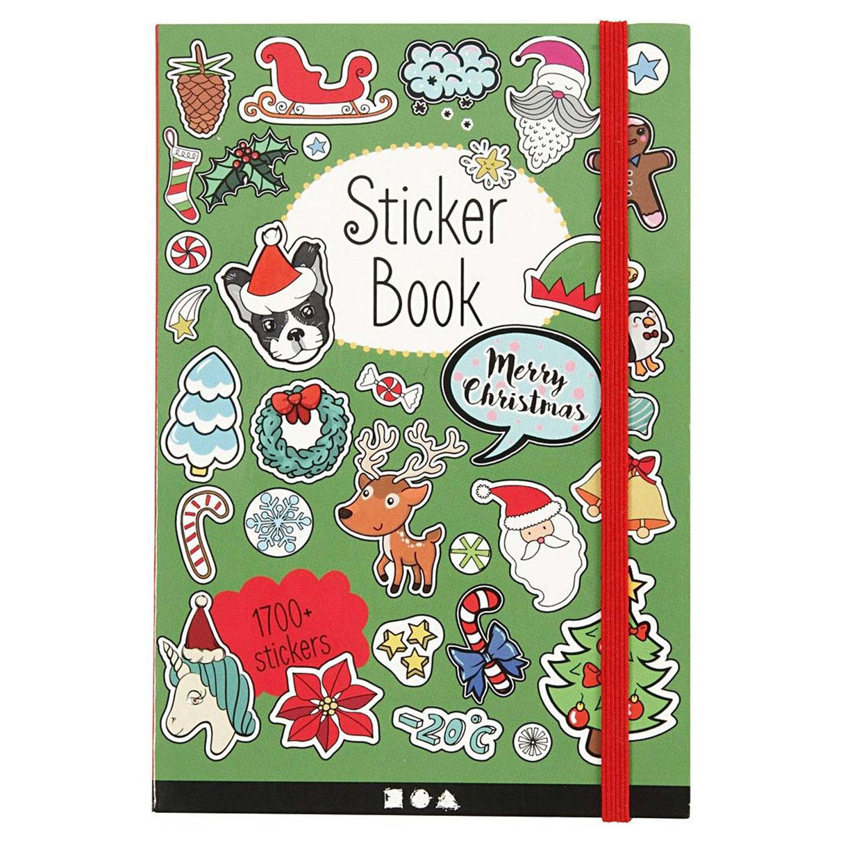 Creativ Company https: www.cchobby.nl Stickerbuch-Weihnachtsmotive-Größe-11-5x17-cm-ca-1700-Stück-76-Blatt-1-Stück
