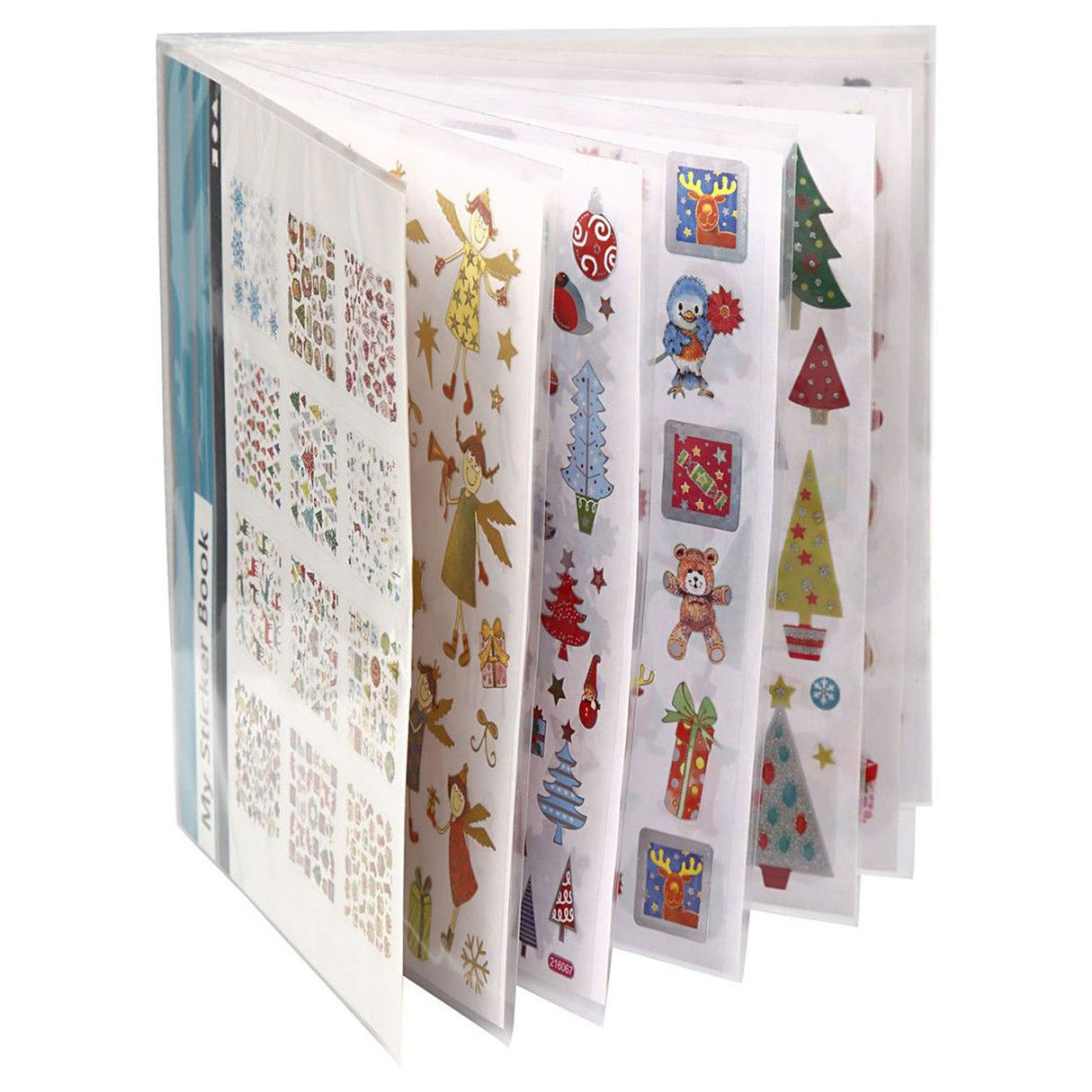 Creativ Company Weihnachtsaufkleber-Paket, 12 Blatt