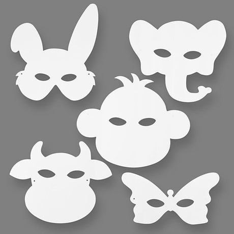 Kreativunternehmen https: www.cchobby.nl Tiermasken-h-13-24-cm-w-20-28-cm-230-gr-white-16-piece-1-box