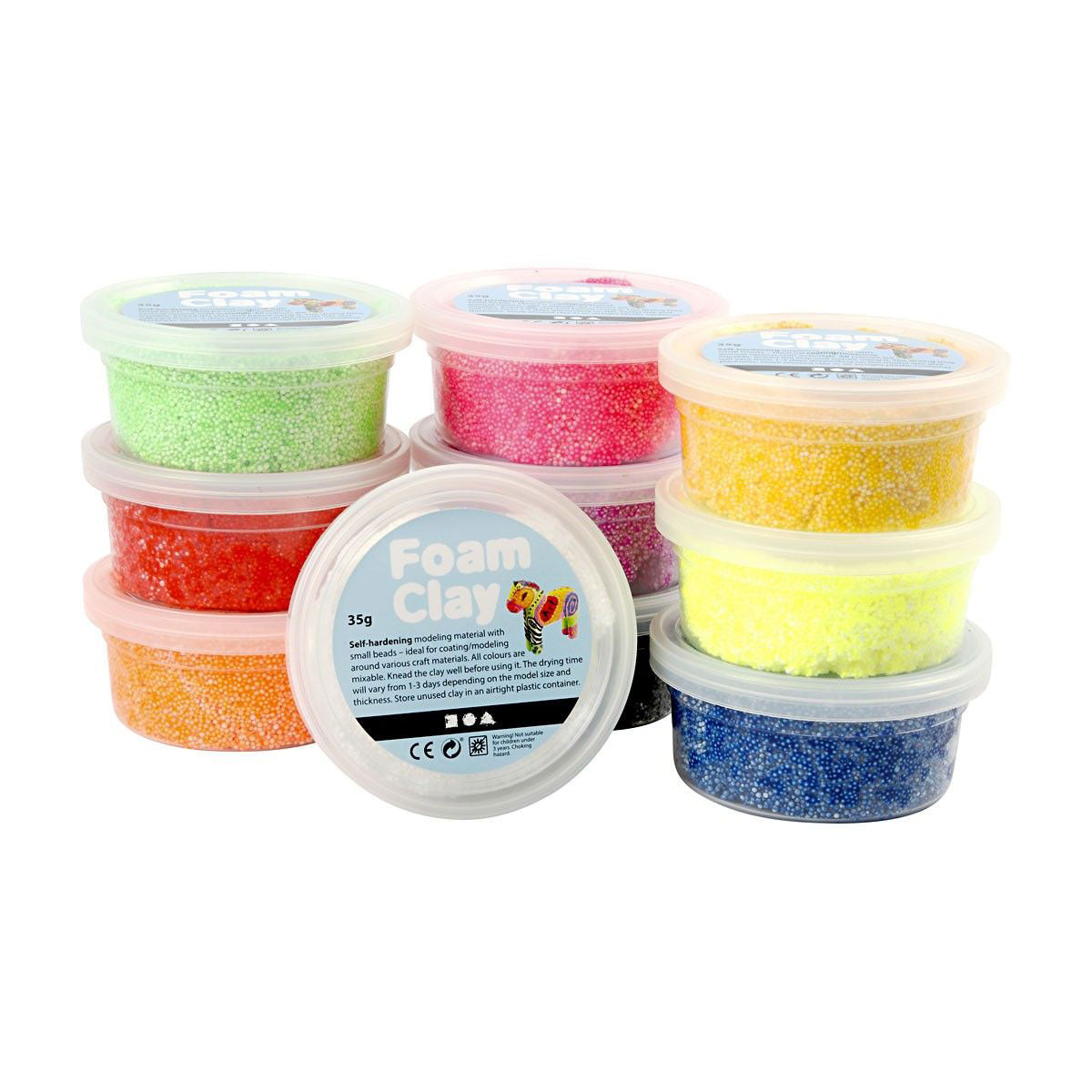 Foam Klei - Basic colors, 10x35gr