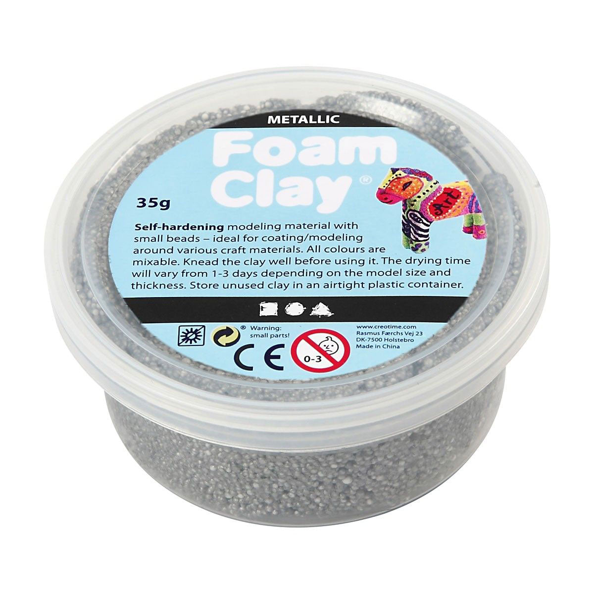 Foam Clay - Metallisk gull, 35gr.