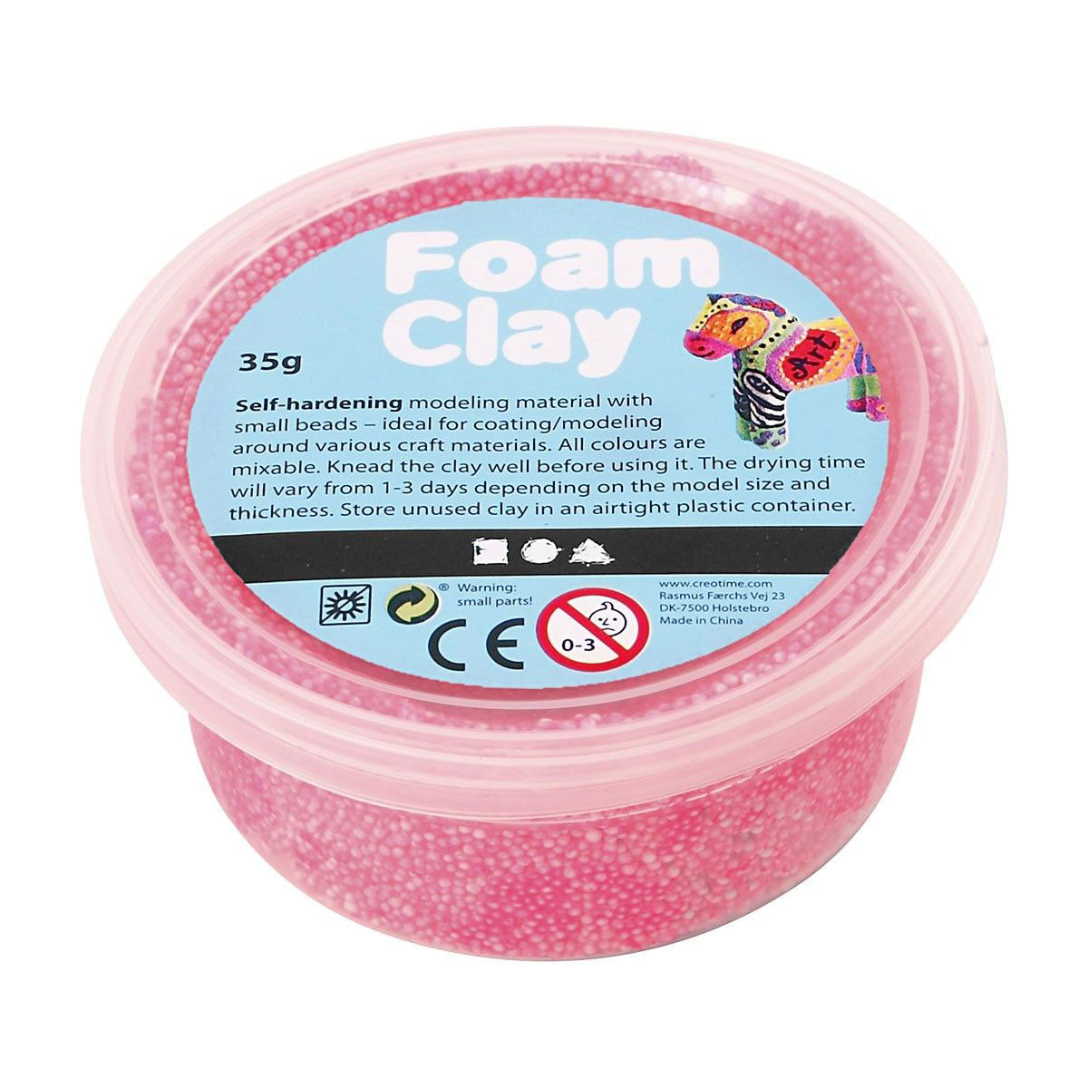 Clay in schiuma - Pink al neon, 35gr.