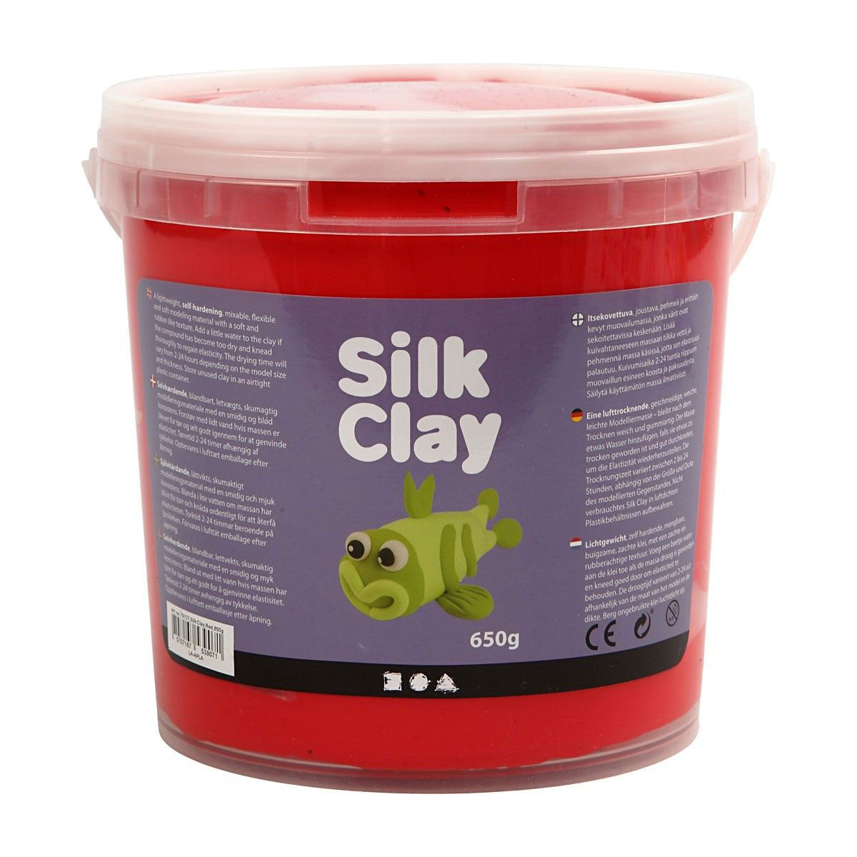 Silk Clay - červená, 650gr.