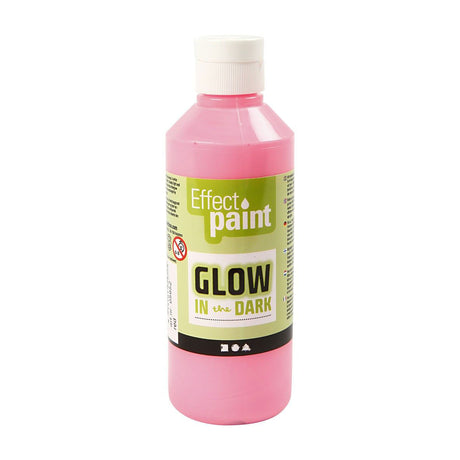 Im Dunkeln leuchtende Farbe der Firma Creativ – hellrot, 250 ml