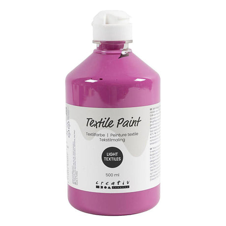 Creativ company textielverf - roze, 500ml