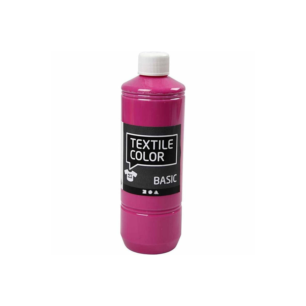 Tekstilmaling - rosa, 500 ml