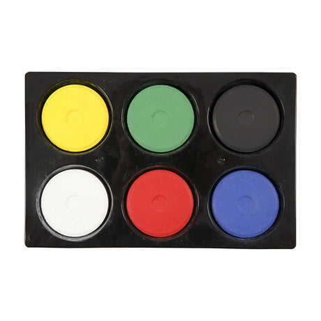 Creativ Company Aquarell-Nachfüllblöcke in Palette – Primärfarben, 6 Stück.