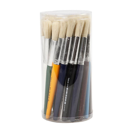 Kreativunternehmen https: www.cchobby.nl brushes-for-children-l-19-cm-b-12-mm-round-30-piece-1-box
