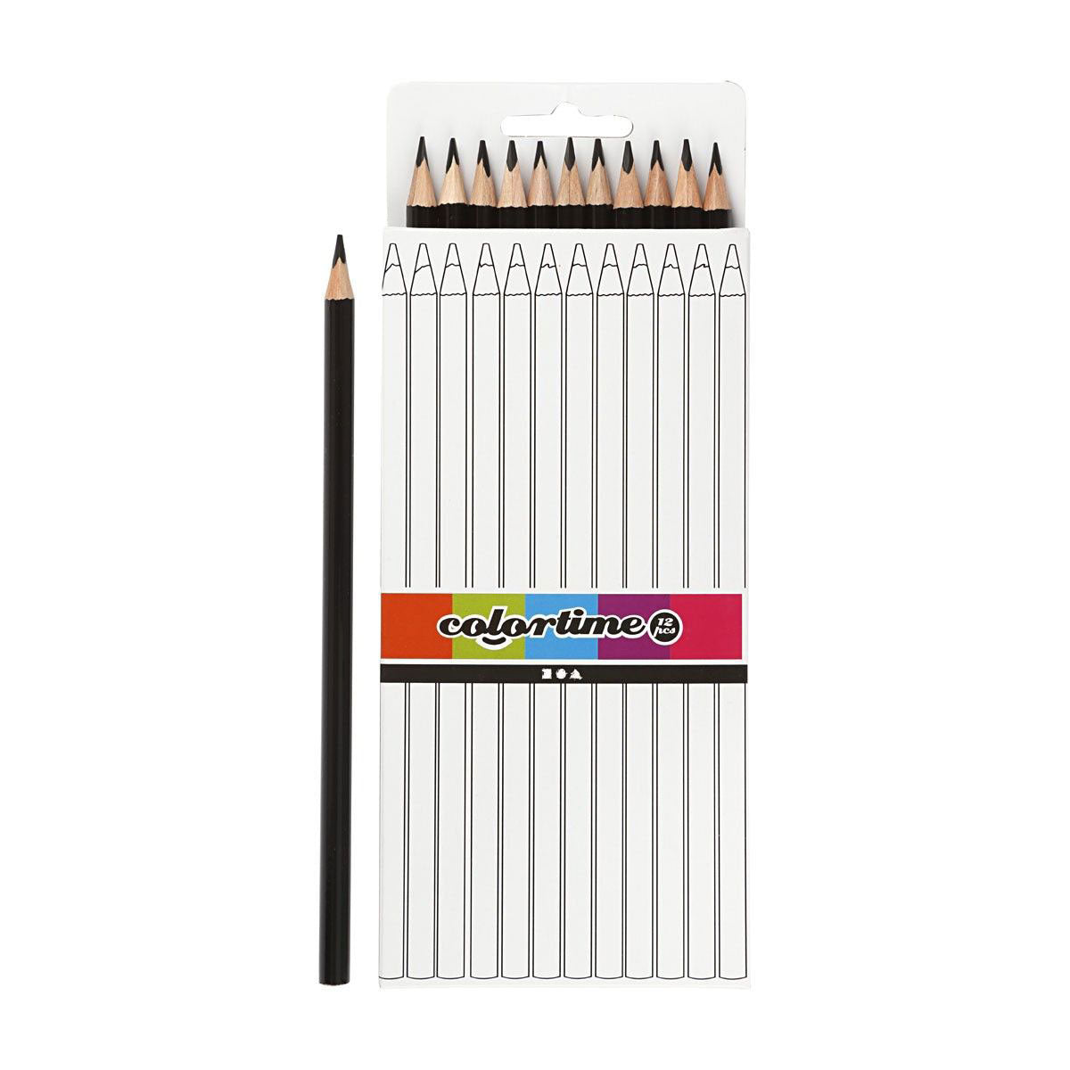 Creativ Company Triangular Colored Pencils Black, 12 ..