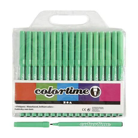 Creativ Company hellgrüne Marker, 18 Stück.