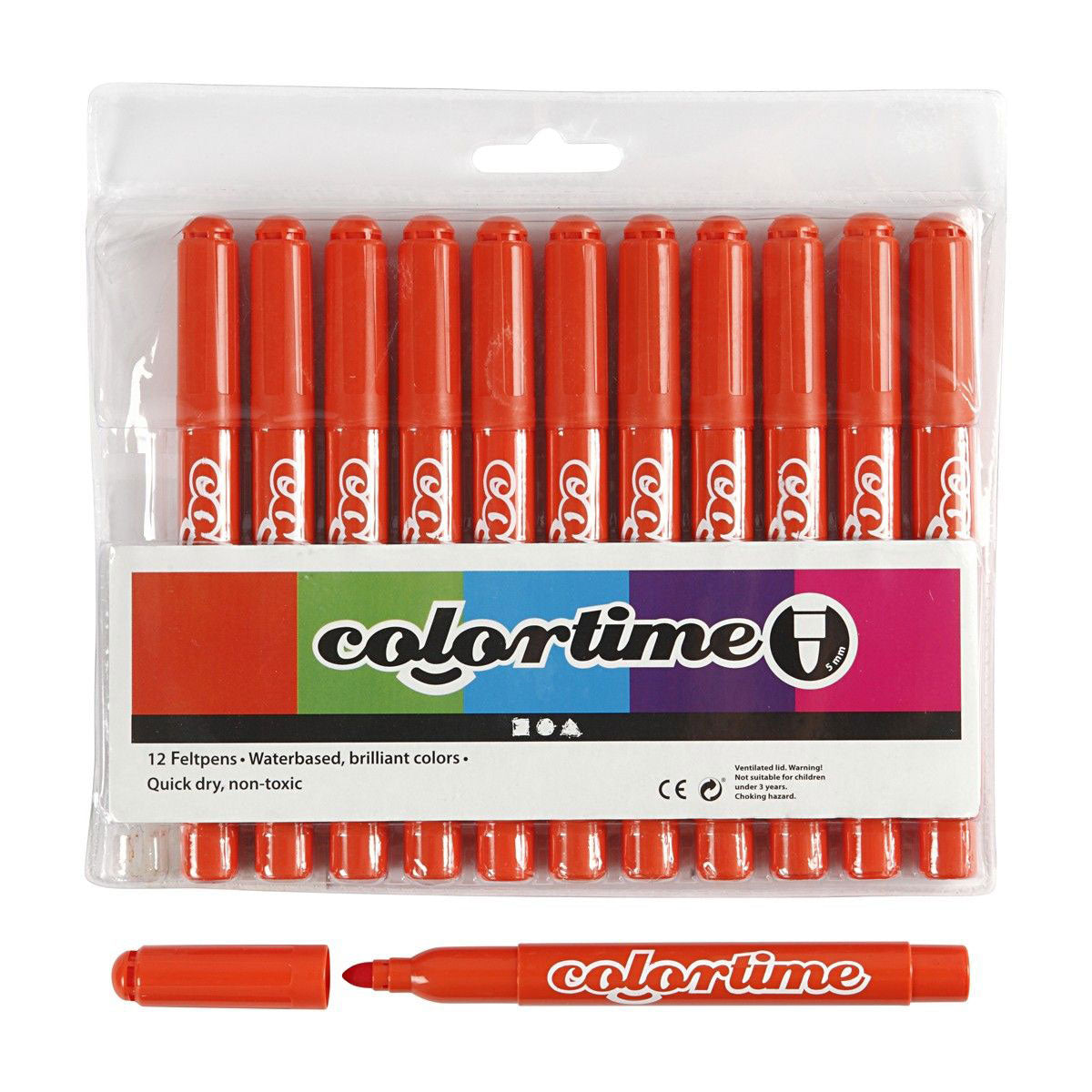 Creativ Company dunkelorange Jumbo-Marker, 12 Stk.
