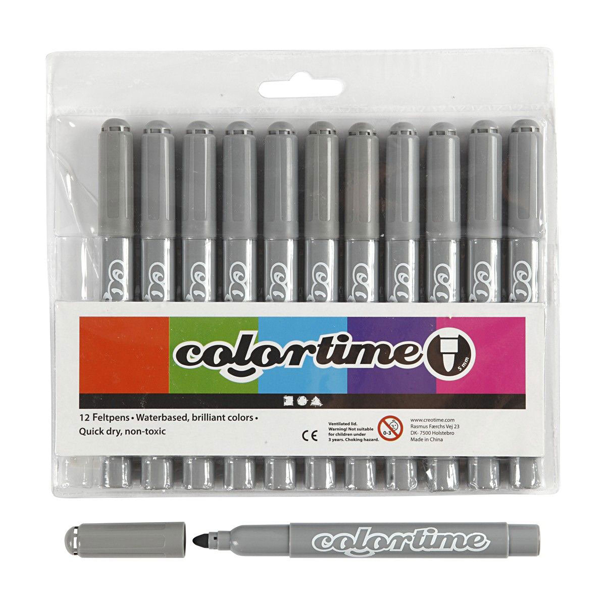 Gray Jumbo markers, 12st.