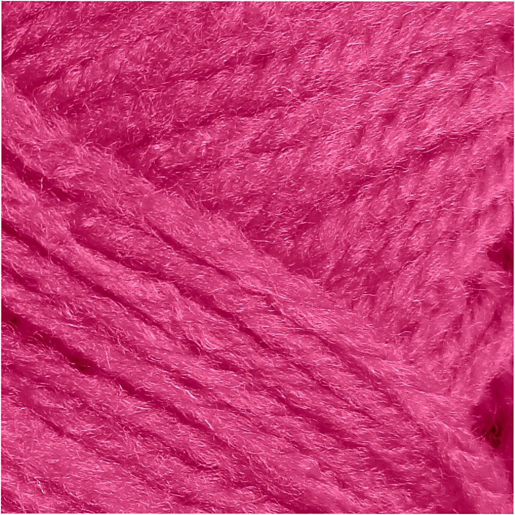 Creativ Company Acrylgarn Neon - Neonrosa, 50gr