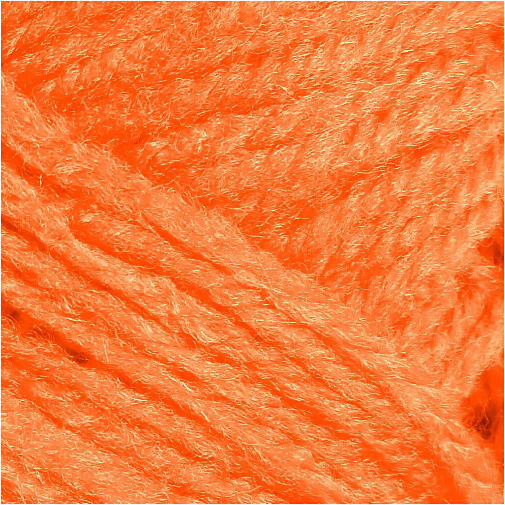 Creativ Company Acrylgarn Neon - Neonorange, 50gr