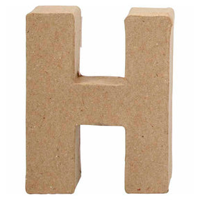 Creativ Firmenbuchstabe Pappmaché - H, 10cm