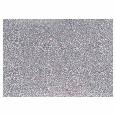 Creativ Company Bügelfolie Glitzer Silber, A5