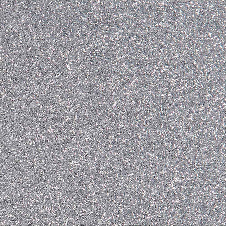 Creativ Company Bügelfolie Glitzer Silber, A5