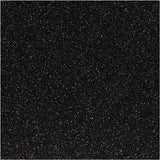 Creativ Company Bügelfolie Glitzer schwarz, A5