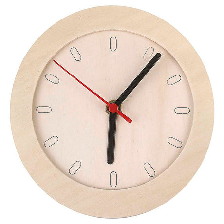 Kreativunternehmen https: www.cchobby.nl Clock-with-wooden-frame-d-15-cm-1-piece