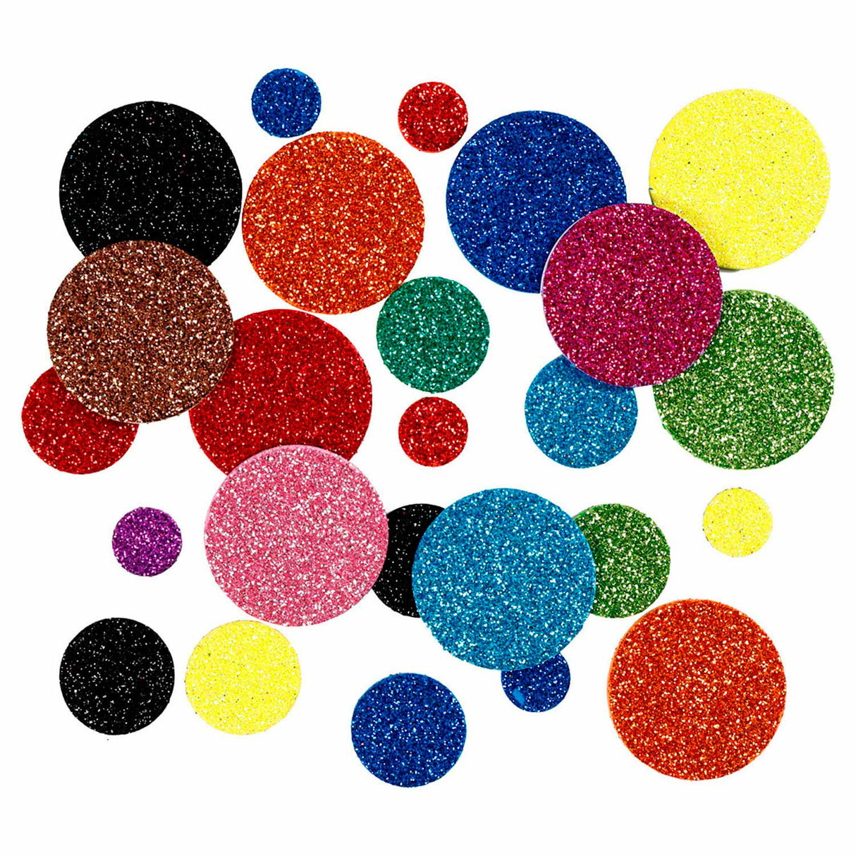 Creativ Company Schaumstoffformen Glitzerkreise, 150 Stk.