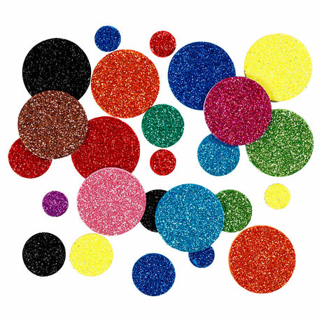 Creativ Company Schaumstoffformen Glitzerkreise, 150 Stk.